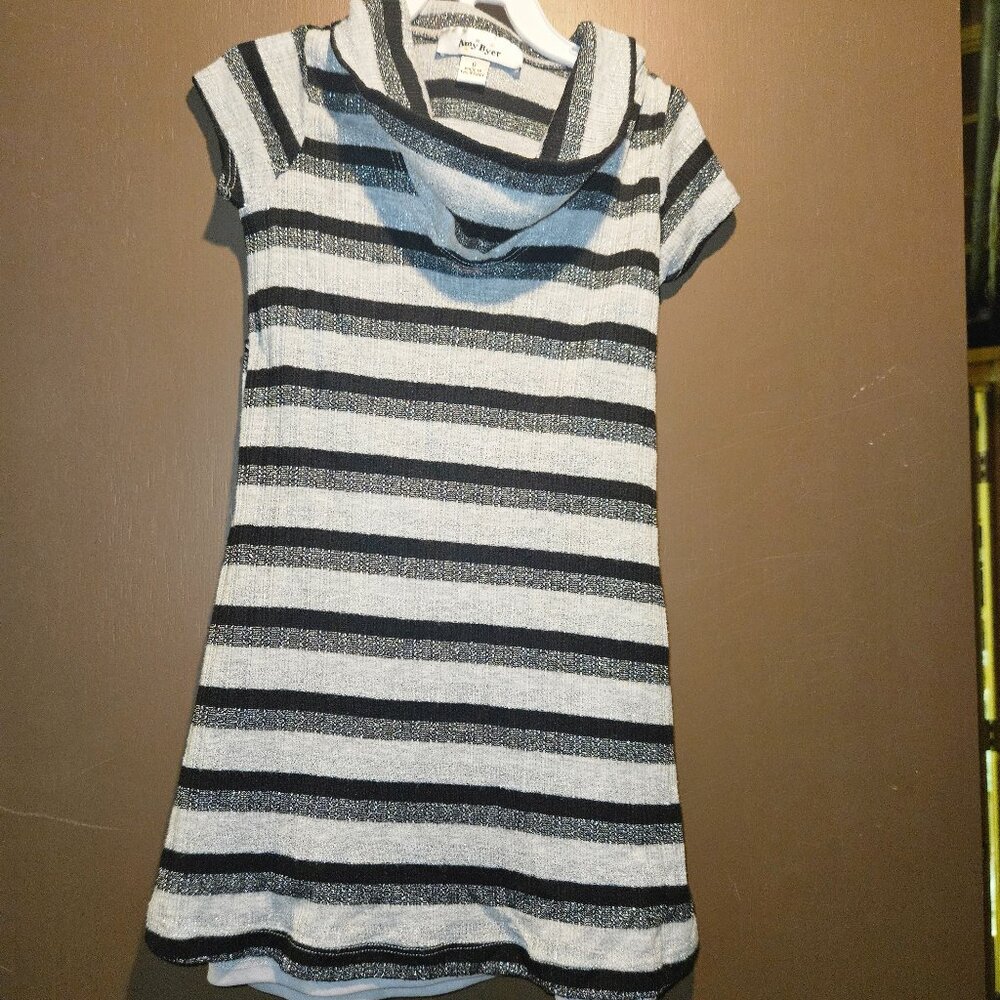 Amy Byer Metallic Sweater Dress - Girls Sz 6